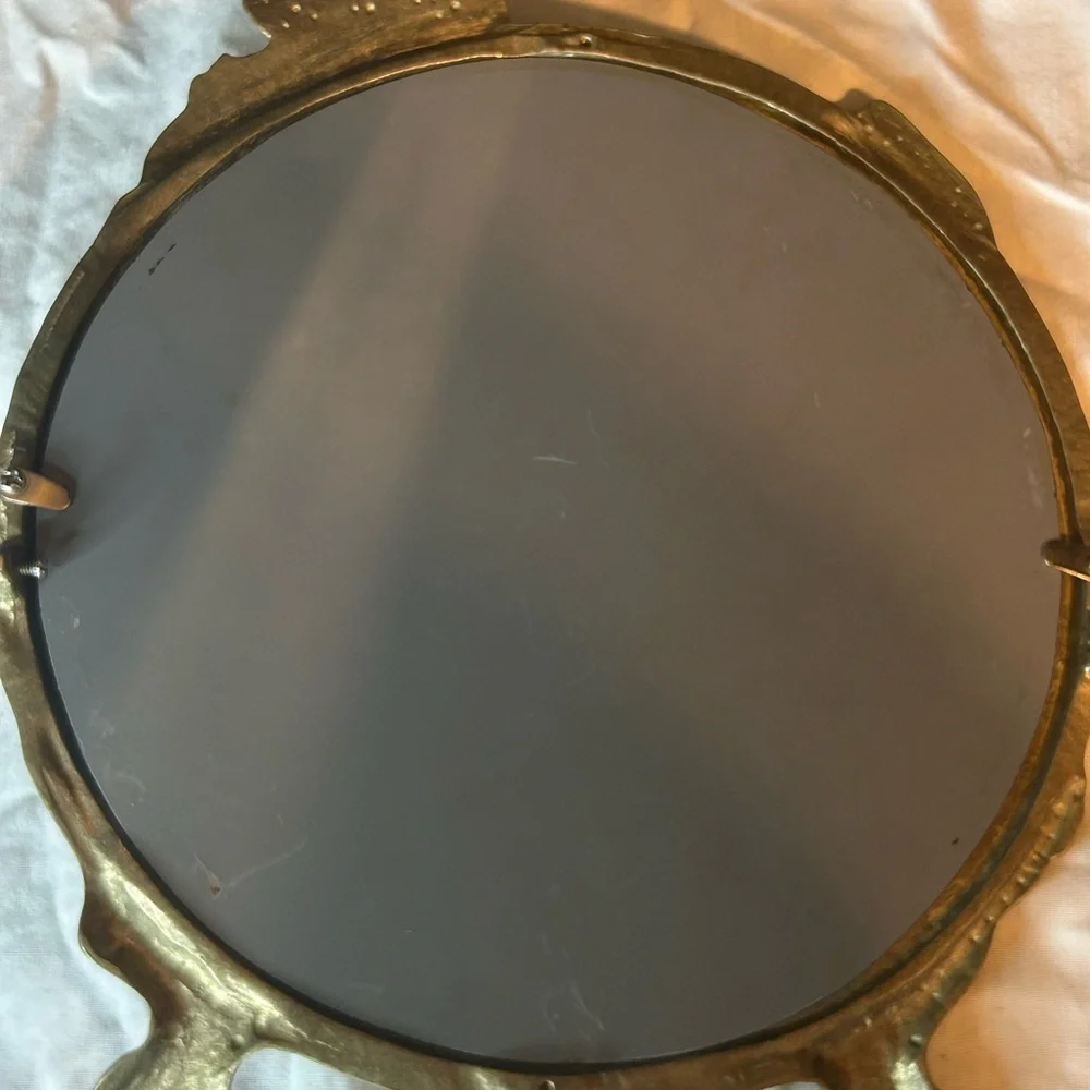 Elegant Gold Art Nouveau Wall Mirror